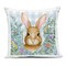 Stupell Industries Rabbit Laurel on Gingham Outdoor Printed Pillow, design by Paul Brent, 18 x 7 x 18